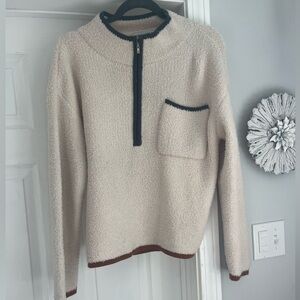 Paper Crane Sweater Quarter Zip Size Medium